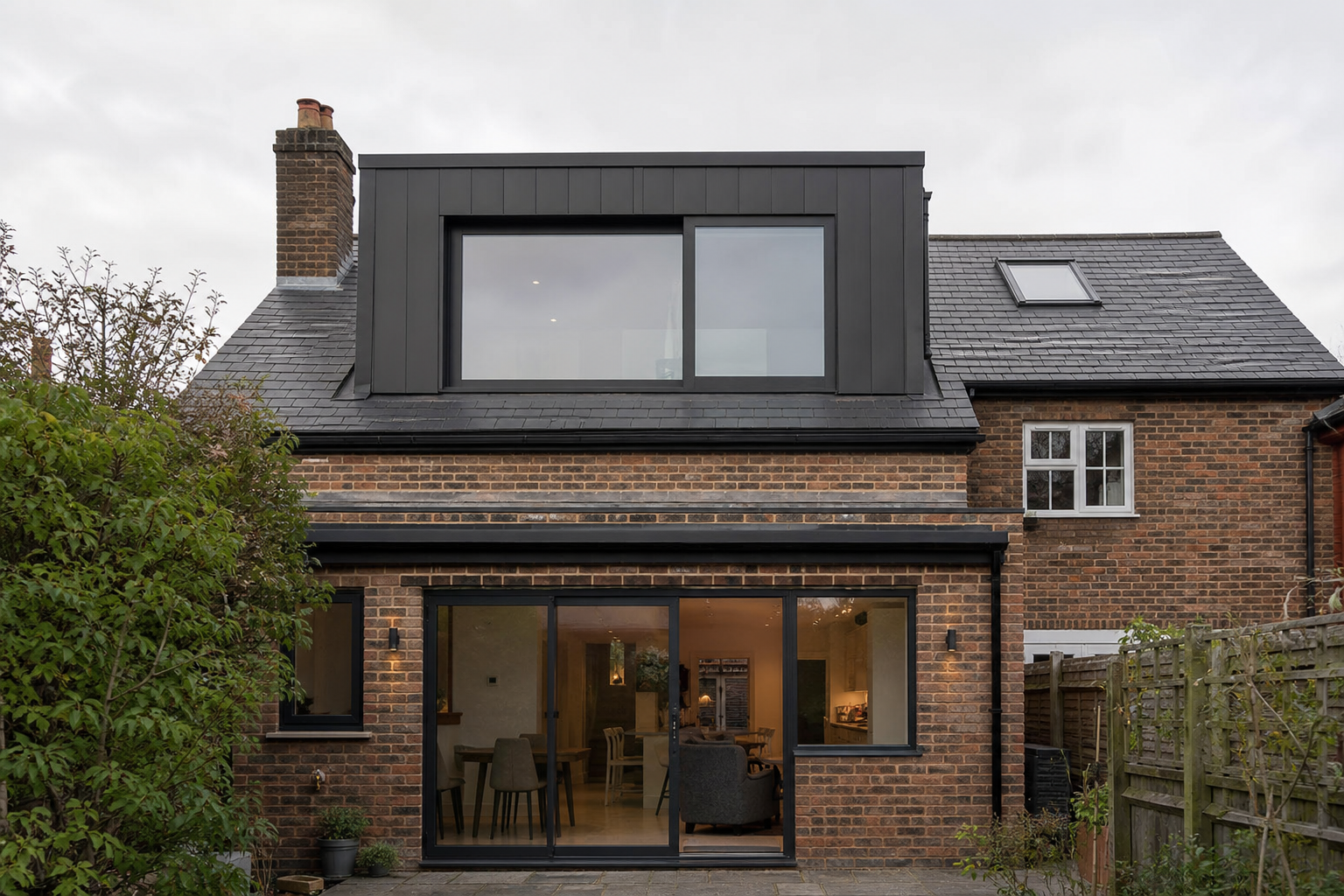 L-shaped dormer loft extension on a Berkhamsted family home