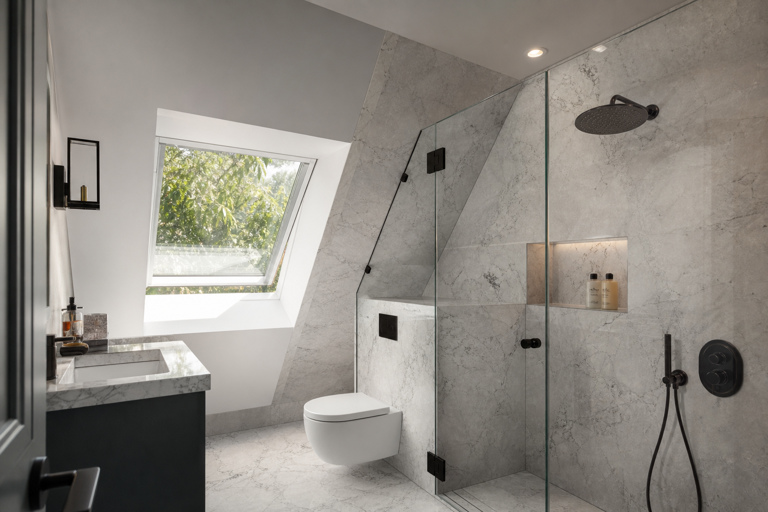 En-suite loft conversion with dormer extension on a Bishop's Stortford home