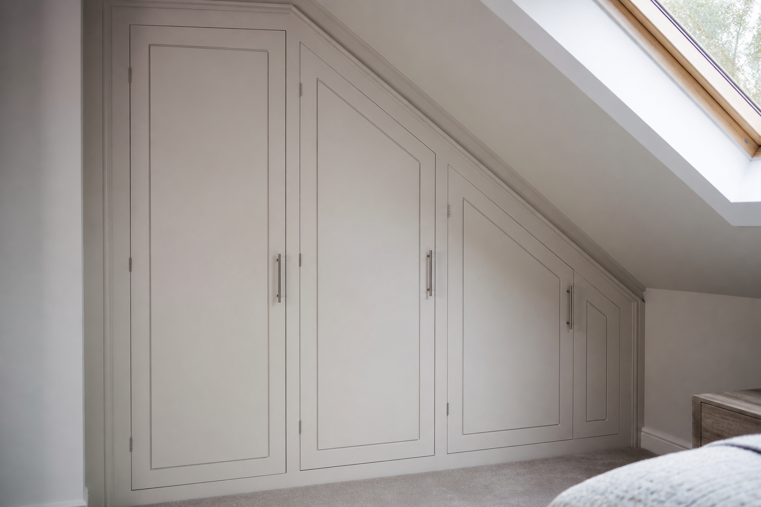 Close-up of dormer window and exterior cladding detail