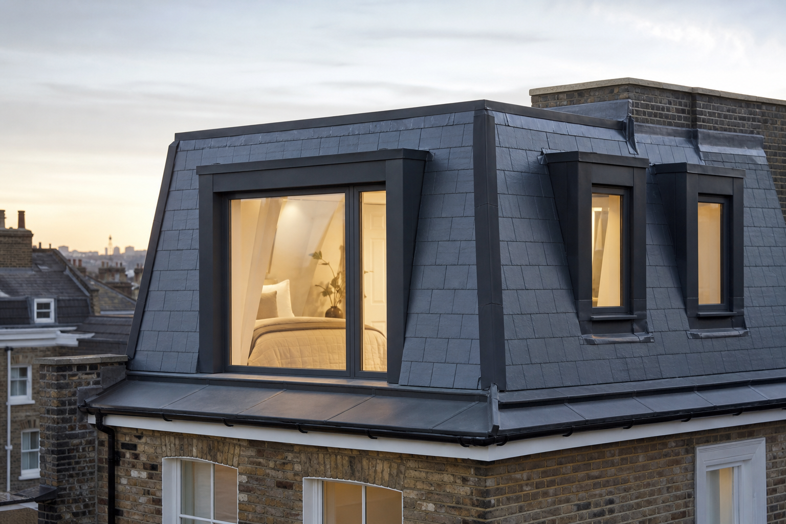 Mansard loft conversion on a Hertfordshire property